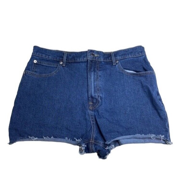 Everlane The Way-High Denim Shorts Size 31 Women’s Jeans Cut Off Medium Wash - Picture 1 of 5